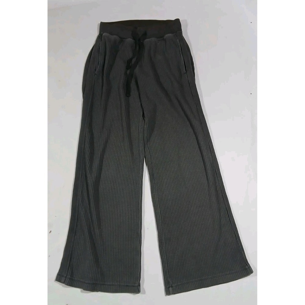 Aerie Wide Leg Waffle Pants Size XS Lounge Pull On Cozy Fall Essential Trouser